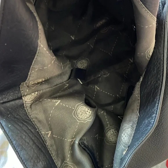 Vince camuto brody leather black handbag purse - Picture 7 of 10